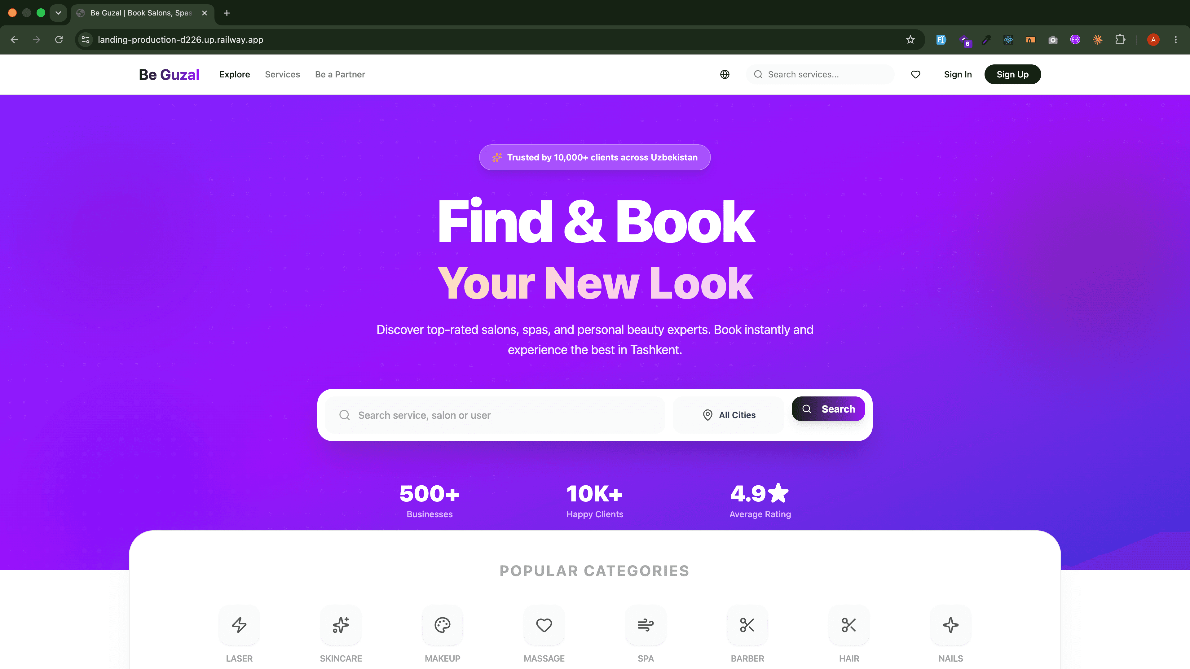 Be-Guzal — Beauty & Wellness Booking Platform