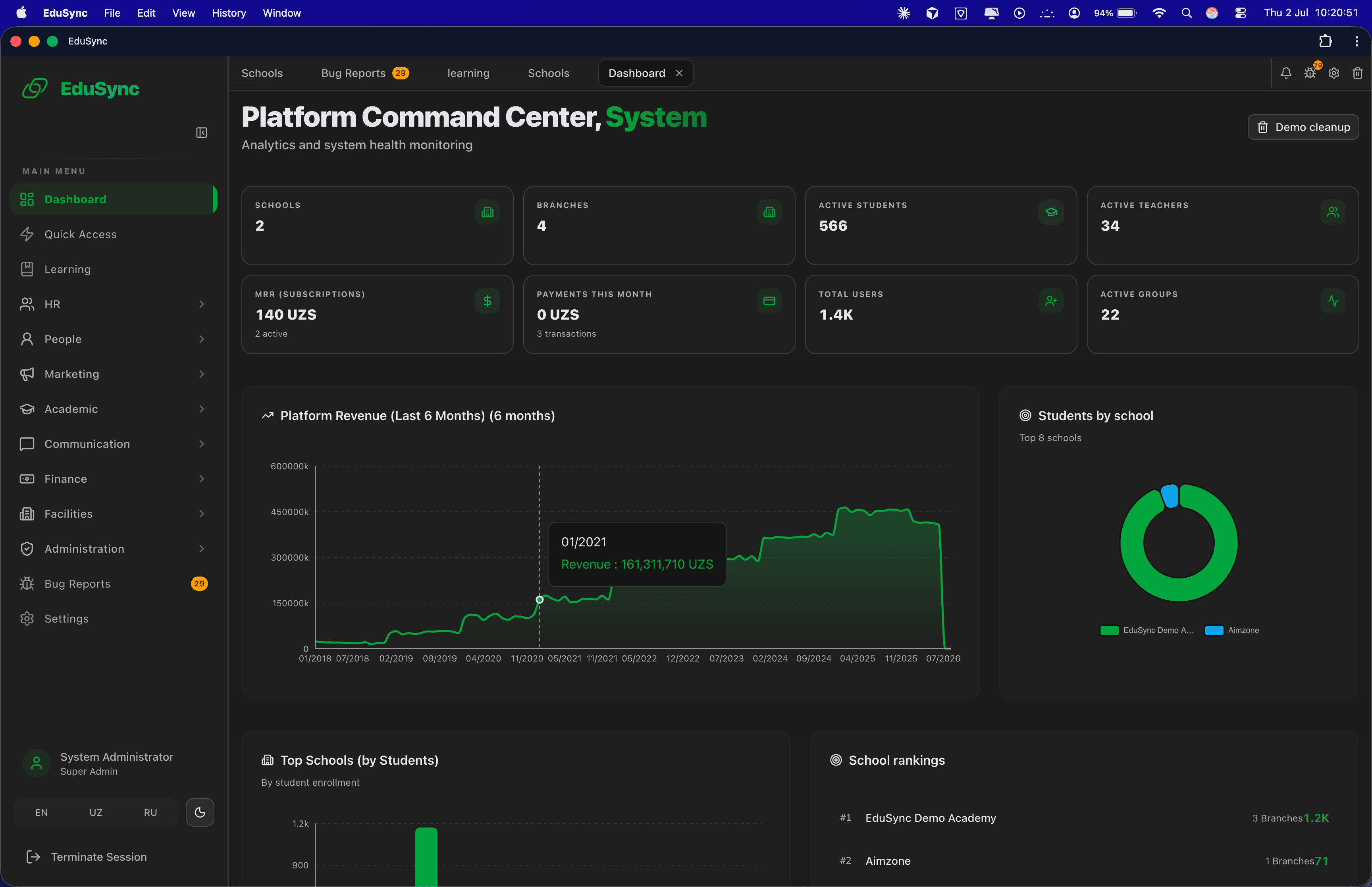 EduSync — Education Management Platform
